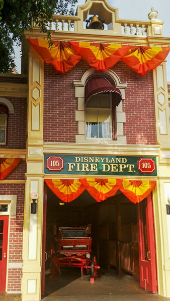 Disneyland Fire department building where Walt&apos;s office was located